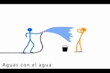 Con el agua