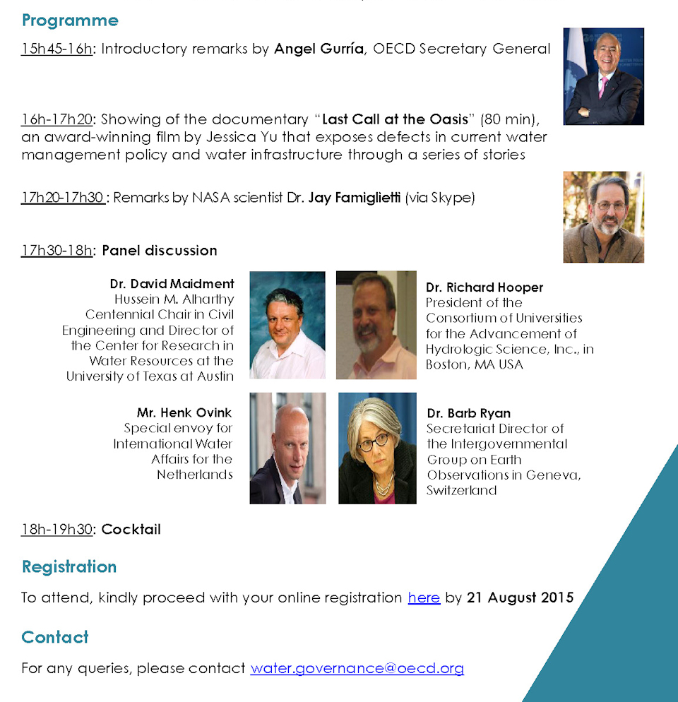 OECD, Paris - 9/21/2015